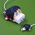 【Happier】Hot selling Bags and Travel Travel Travel Accessories Organizer Sets Demon Slayer Protector Cable Charger Anime Cute Organizer Cartoon USB Cable Protector Set Kawaii Cable Bite For Iphone 12. 