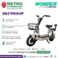METRO Wonder Bike Electric Scooter E-bike - BLUE / BLACK / WHITE. 
