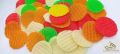 Best Mix Fryums Ready-to-Fry Papad Snacks Small Racket Shape/Triangle /Heart/Circle  Colorful Snacks 500 grams Colorful Party Snacks. 