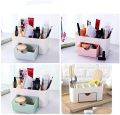 Bathroom Storage Box shelf Bathroom Accessories Simple Plastic Organiser Shelves Desktop Makeup Box With Small Drawer Multi-functional Jewelry Box Storage Desk holder,Blue. 
