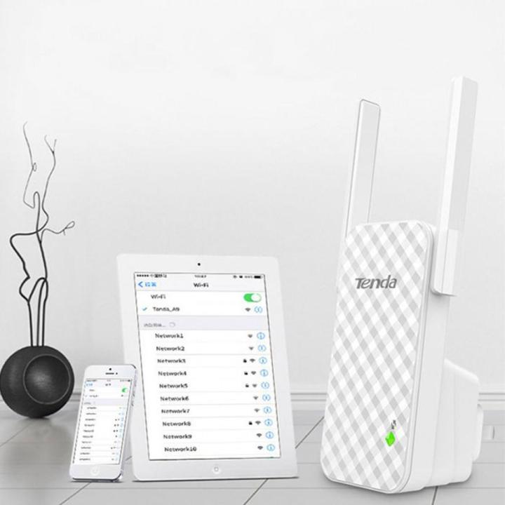 Wireless N300 Universal Range Extender-TENDA A9