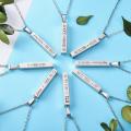 BTS Pendant Kpop Member Name Fashion Bar Necklace Jewelry. 