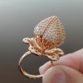 Bloom Flower Ring For Girls & Women With Free Gift & Free Packing Box Adjustable. 