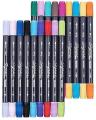 12pcs STA (Same quality like M&G Signme) Dual Side Water Brush Pen Marker Set For Drawing KS. 