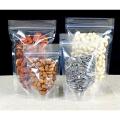 20x30cm 50Pcs/lot Clear Plastic Packaging Bag Zipper Ziplock Stand Up Pouch Snack Food Storage Packing Bag Polybag. 