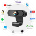 Auto Focus 1080P FHD USB Webcam for PC Computer Camera built-in noise reduction microphone Digital Web Cam For Lap Desktop Support Windows 2000 / XP / win7 / win8 /win10 Vista ready stock. 