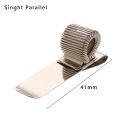 Office Supplies Triple Orifice Elastic Loop Metal Pencil Holder Double Opening Spring Pen Clip Single Hole. 