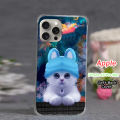 Apple IPhone 15 Pro Max Pouch Cover  - Cat Soft Back Cover Case For Apple IPhone 15 Pro Max. 