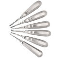 Premium Quality Dental Luxation Elevators Set of 6 Straight Curved Extraction Tools. 