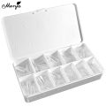 Monja 550PCS Matte Soft Gel Tips False Press on Coffin Almond Oval Square Nail Extension Acrylic Artificial Manicures Tools. 