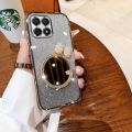 For Honor X6 4G / Honor X6A / Honor X5 Plus Back Cover with Bow Makeup Mirror Luxury 6D Plating Shiny Glitter Stylish Phone Case Clear Soft Silicone Protective Cases Pouch for Women Girls. 