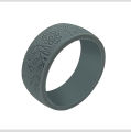 Wholesale Promotional custom Laser logo Sport silicone Rubber finger ring wedding band o rings for women men Workers. 