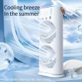 Rechargeable Desktop Table Cooling Fan Portable Multiple speed Remote control Double Ended Spray Desk Fan with Cooler. 