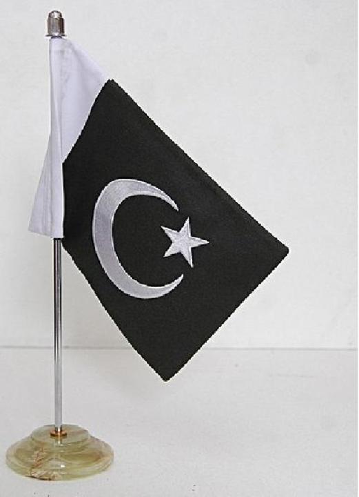 VIP Pakistan Table Flag with Small Marble Base