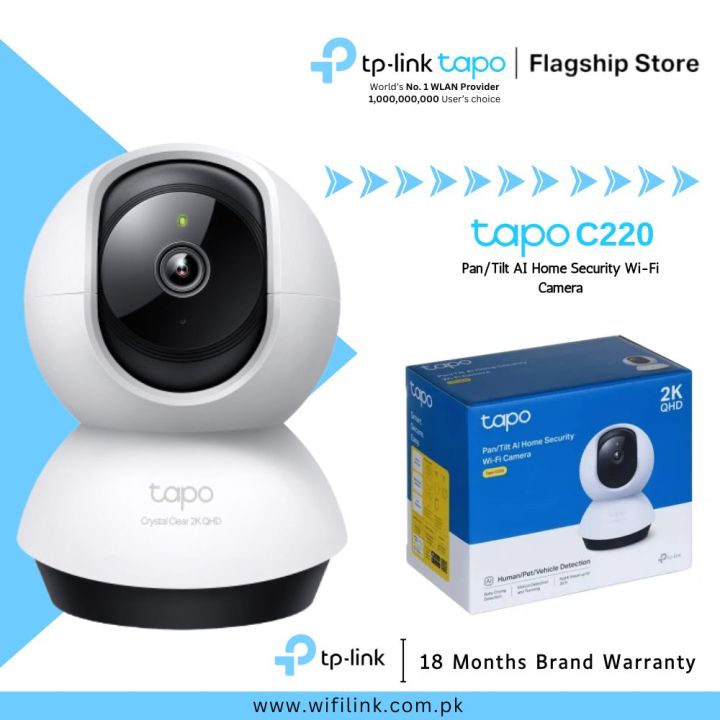 TP-Link Wi-Fi Camera Tapo C210 / C220 / C230 Pan/Tilt Home Security Wi-Fi Camera - 18 Months Brand Warranty