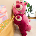 Cute Lotso Strawberry Sleep Bear Plush Doll Toy Story Soft Cushion Pillow Birthday Gift for Kids. 