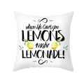 45x45cm Lemon Orange Print Throw Pillow Case Cushion Cover Home Sofa Bed Decor. 