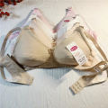 Yalih Pure Cotton AB Cup Thin Cotton Middle-Aged and Elderly Wireless Bra Cotton Breathable Teenage Girl Puberty Bra. 
