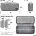 Electronics Cable Storage Bag Shockproof Water Travel Organizer for Laptop AC Adapter, Charger, Power Cord and Other Accessories. 