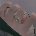 rings for girls Cute cute rabbit ring, female simple personality, niche design, ins, girlish, index finger ring, adjustable opening. 