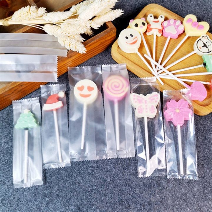 Transparent Frosted Package Handmade Lollipop Packaging Bag Machine Sealing Candy Sugar Bags