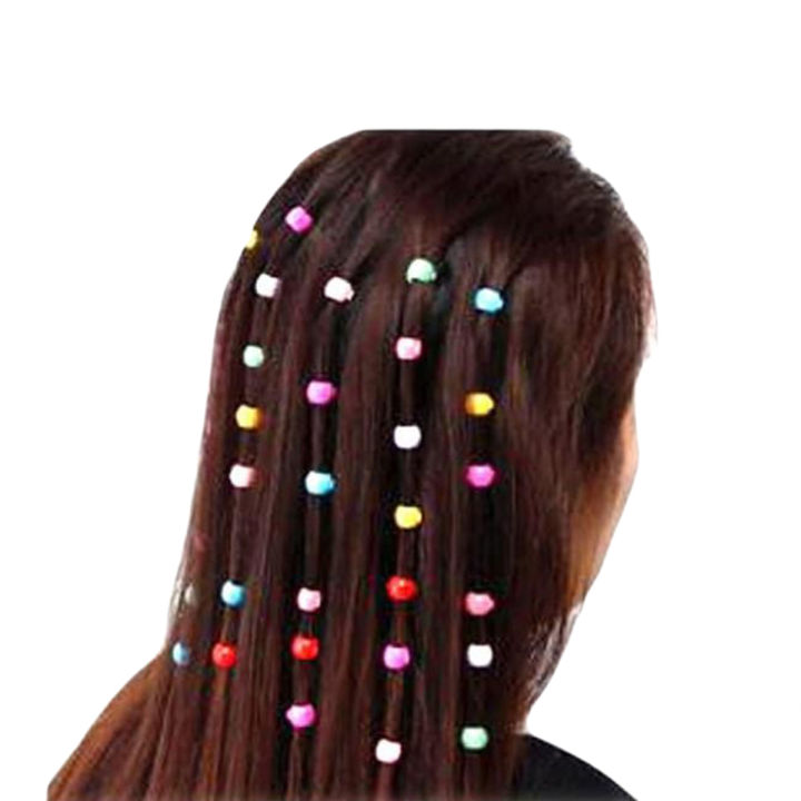 Candy Colors Plastic Beads Braids Hair Clip Headwear Girls