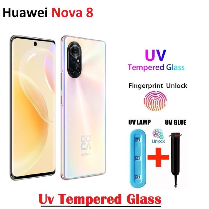 Huawei Nova 8 UV Tempered Glass Screen Protector Full Curved Protector Nano For nova 8