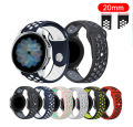 20mm Silicone Sports Band by Kaliber for Haylou RS4 Plus , Samsung Galaxy watch 4 , Watch 5, Watch 6  Active Watch , mibro lite & other 20mm Lugs Size. 