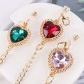 Mask Chain Love Crystal Hanging Neck Glasses Extender Chain Holder Rope. 