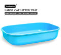 PawComfortm Cat Litter Tray with Scoop - Ideal size for adult cats - Available in Pink, purple, Blue ,Yellow Black Green. 
