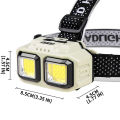 USB Rechargeable Sensor Headlight HX-816S Powerful LED Flashlight Headlamp Torch Head Light Camping Fishing Mining Light Lamp Torch. 