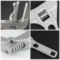 Adjustable Wrench Bathroom Spanner Wrenches Wide Jaw 6-68mm Aluminum Alloy Spanner Wrenches Shank Plumber Hand Tool C. 
