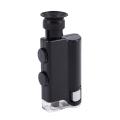 Portable 200X~240X Zoom Microscope Pocket Handheld Led Lamp. 