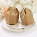 Premium Hexagon Kraft Gift Boxes with String | 15 Pcs Recyclable Craft Paper Packaging Boxes for Sweets, Chocolates & Small Business Products. 