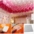 100 Dots Roll Removable Balloon Glue Party Decoration Double Sided Glue Dot Tape Foil Balloons Party Marriage Supplies for Wedding decor accessories. 