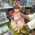 Full Silicone Doll Large Reborn Baby Doll Newborn Toddler Soft Baby Doll for Gifts. 