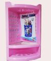 3 Tier Wall Mounted Bathroom Corner Shelf Organiser Rack, 3 Layer Bathroom Corner Shelf Washroom Stand Plastic Shampoo Rack Tooth Brush Soap Holder. 