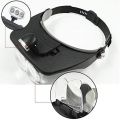 Light Head Magnifying With Led Sharp Light Headband Illuminated Visor Magnifying Glasses Loupe With 4 Lens Repair Mobile Laptop Circuits Micro Electric Appliances. 