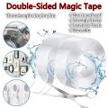 KS 1 Pcs Double Sided Tape, 2.5M , Transparent, Double Sided Tape for Walls, Double Sided Adhesive Tape, Mounting Tape, Adhesive Tape, Two Sided Tape, Double Stick Tape, Double Face Tape. 