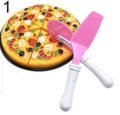 Cute Pretend Play Pizza Cutting Set Interactive Toy with Slices and Accessories for Kids. 