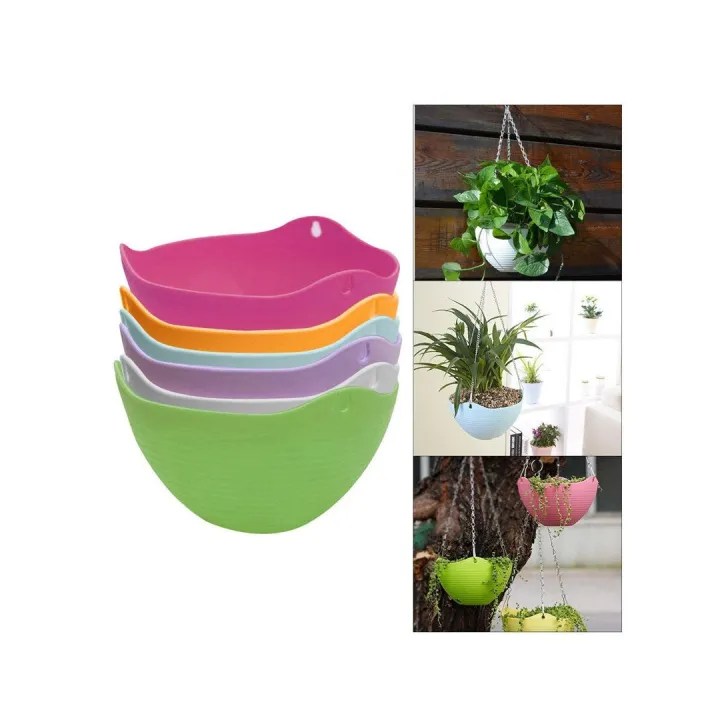 Pack%20of%206%20Hanging%20Pot%20With%20Chain%20%7C%20Garden%20And%20Home%20Flower%20Plant%20Decoration%20%7C%20Hanging%20Basket%20Pots%20-%20Image%204