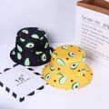 Avocado Bucket Hat for Men Women Fisherman Sun Hat Full Print Outdoor Beach Travel Summer Cap Uni Reversible Double-Side-Wear. 