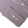 Mens Formal Stripe Shirt Band Collar. 