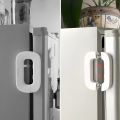 1pcs Multi-Function Safety Lock for Refrigerator & Cabinet Doors | New Household Refrigerator Lock Freezer Door Lock Toddler Children's Cabinet Safety Lock Baby Anti-Pinching Safety For Baby | Durable Plastic, Hardware Accessory. 