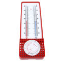 Wet Dry Bulb Hygrometer Plastic Shell Temperature Humidity Meter for Outdoor. 