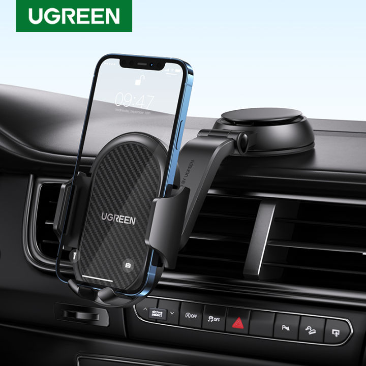 UGREEN Car Phone Mount Dashboard Cell Phone Holder Compatible with iPhone 16 15 Pro XR X XS Max Plus, Samsung Galaxy S25 S24 Plus Note 20