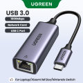 UGREEN USB C to Ethernet Adapter RJ45 to Thunderbolt 3 Type C Gigabit Network LAN Converter 10/100/1000Mbps for MacBook Pro Air, iPad Pro, Galaxy S20 S10 S9, XPS 13 15, Surface Book 2 Go, Chromebook. 