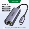 UGREEN USB C to Ethernet Adapter RJ45 to Thunderbolt 3 Type C Gigabit Network LAN Converter 10/100/1000Mbps for MacBook Pro Air, iPad Pro, Galaxy S20 S10 S9, XPS 13 15, Surface Book 2 Go, Chromebook. 