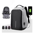 Geneeric 2019 Antii Theftt Oxforrd Smart Bag With Power Bank- Smart Laptop Backpack, Secuurity Travel Backpackk For Men & Women, School Bookbag, Water Repeellantt With USB Charging Port - Grey. 
