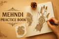 Mehandi Reusable Practice Book and  FREE Practice Practice Sheet and Free Spong Duster. 